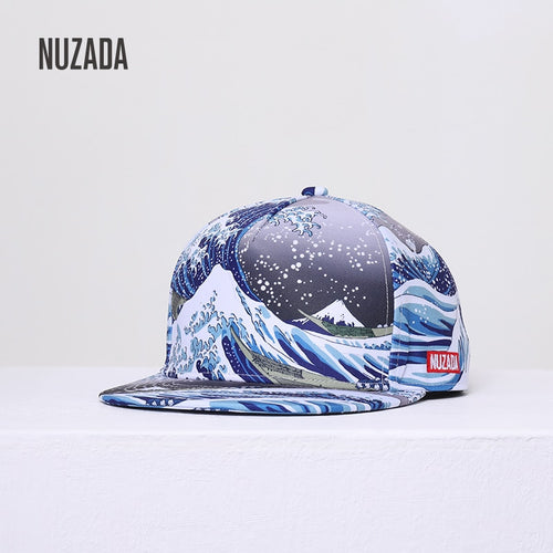 NUZADA Ocean Wave Seaside Holiday Personality Cap